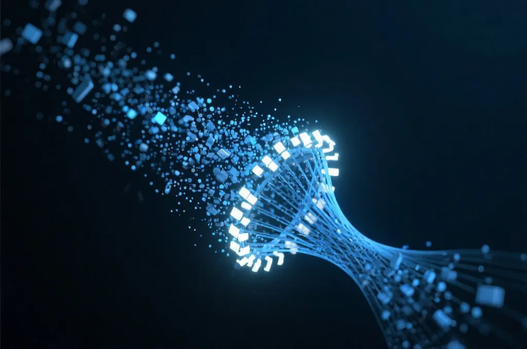 简洁现代的数字化过滤与信息整理概念图